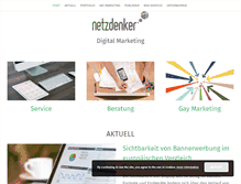 Tablet Screenshot of netzdenker.com
